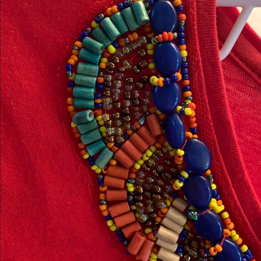 Red bedazzled shirt